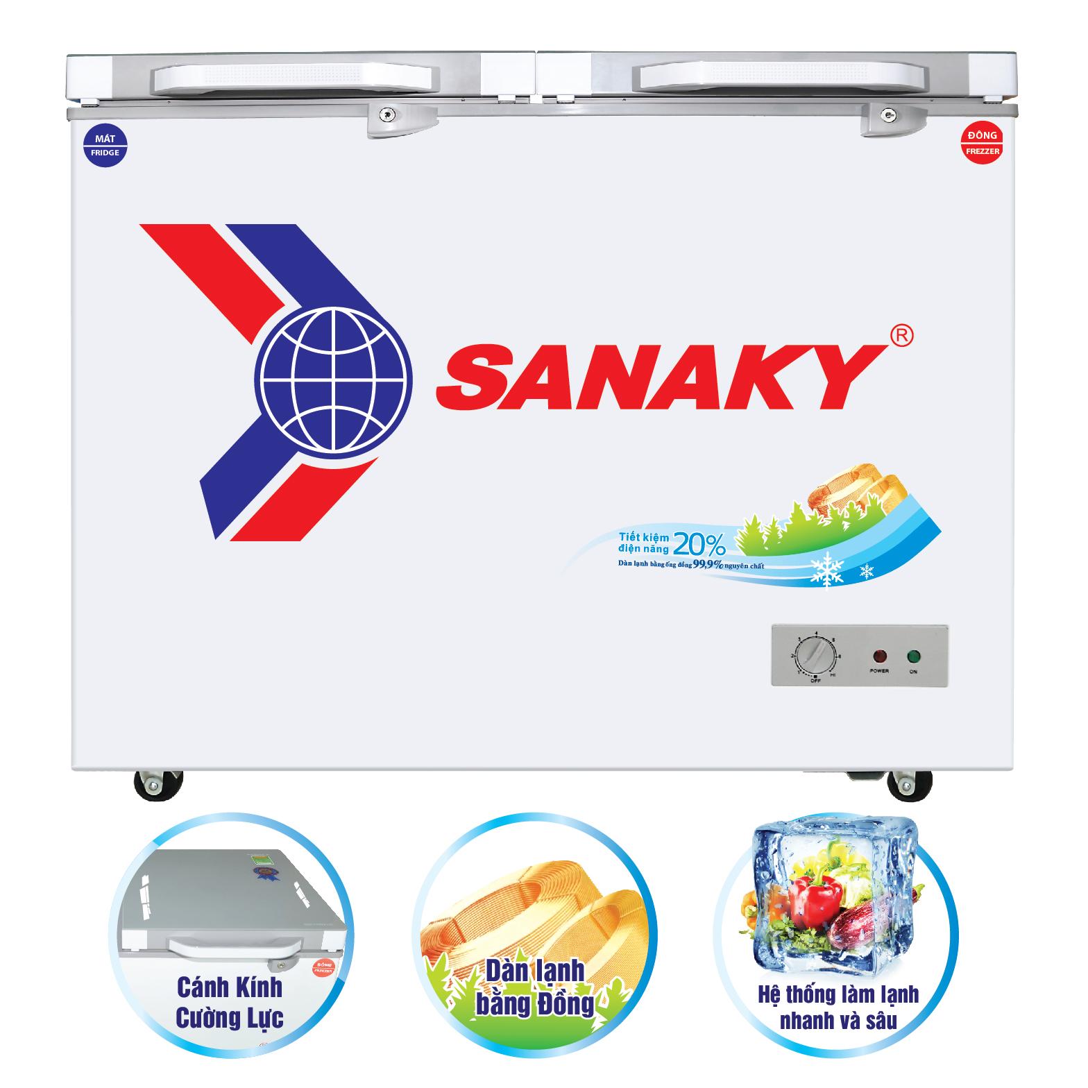 Tủ Đông Sanaky Inverter 350 Lít VH-4899K3B giá rẻ, giao ngay